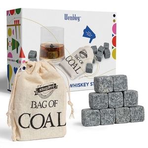 👀50% OFF🥃🧊 NWT‼️ Wembley brand Bag of "Coal" Whiskey Stones